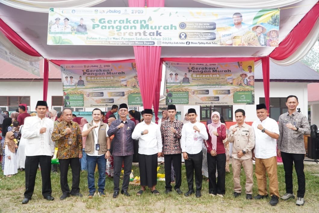 Gerakan Pangan Murah Serentak dalam Rangka Hari Pangan Sedunia di Desa Pulau Temiang Kecamatan Tebo Ulu Kabupaten Tebo