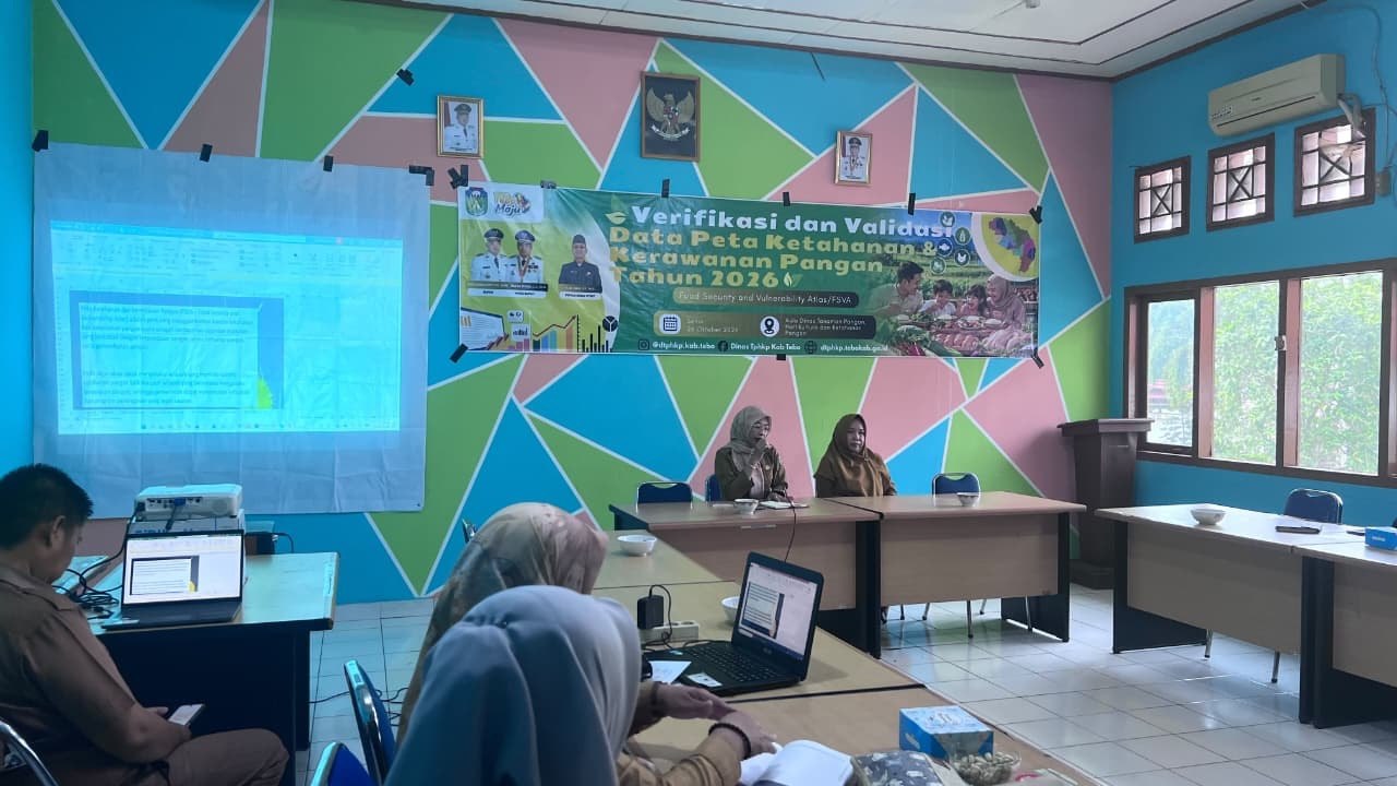 VERIFIKASI DAN VALIDASI DATA PETA KETAHANAN DAN KERAWANAN PANGAN KABUPATEN TEBO TAHUN 2026