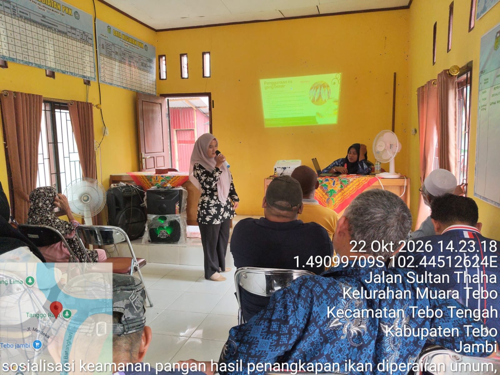 Bidang Perikanan Disbunnakkan Kabupaten Tebo Sosialisasikan Keamanan Pangan Hasil Penangkapan Ikan di Perairan Umum